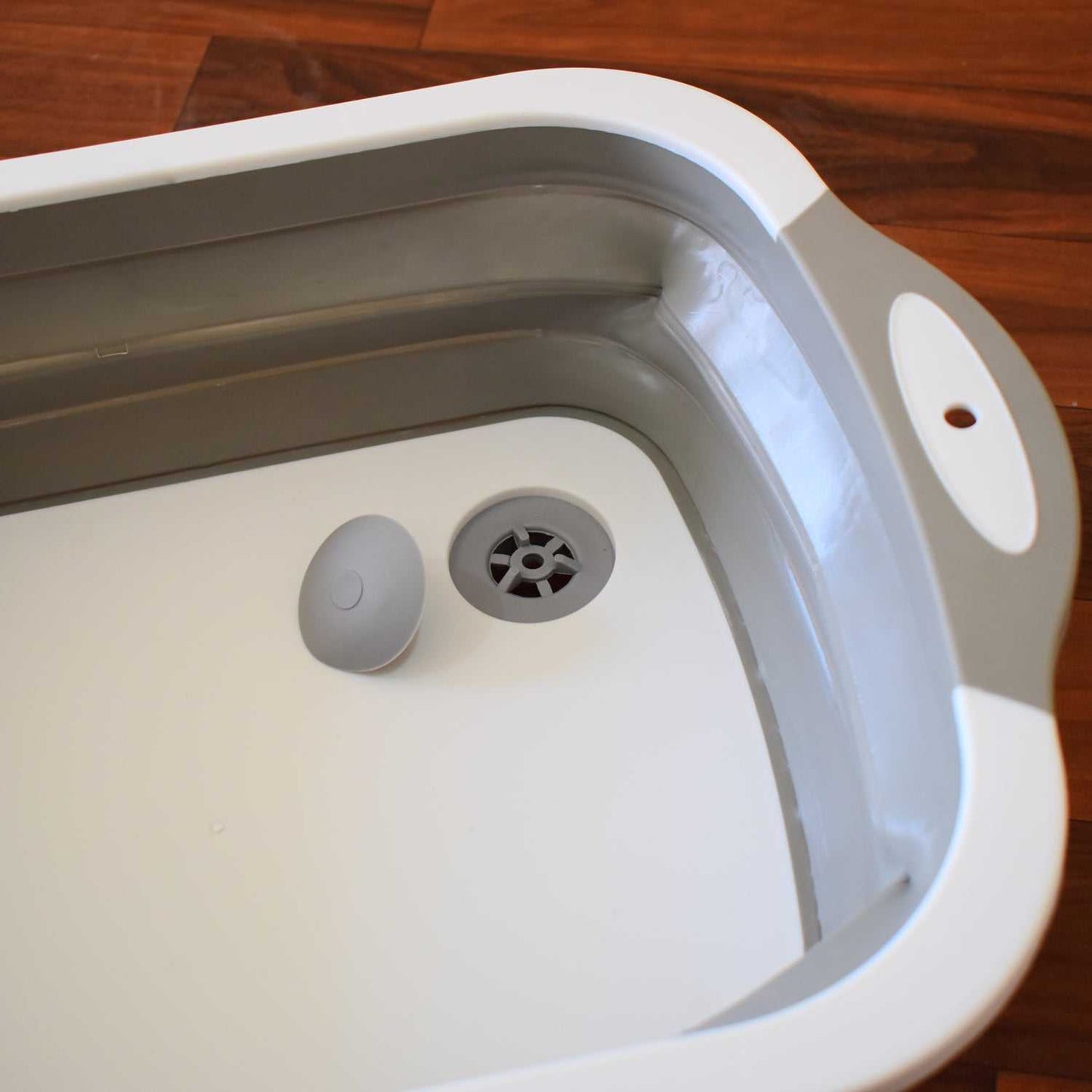 0098L COLLAPSIBLE CUTTING BOARD WITH DISH TUB BASKET For Kitchen Use ( 1 Pcs ) dd