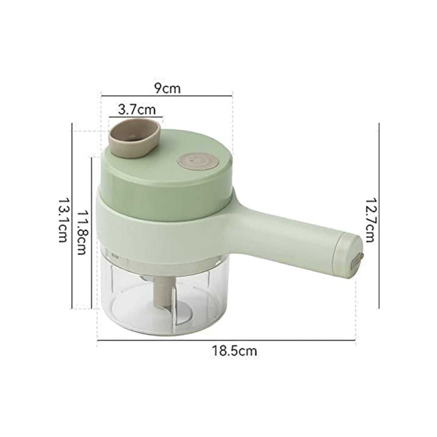 0142 4 in 1 Electric Handheld Cooking Hammer Vegetable Cutter Set Electric Food Chopper Multifunction Vegetable Fruit Slicer dd