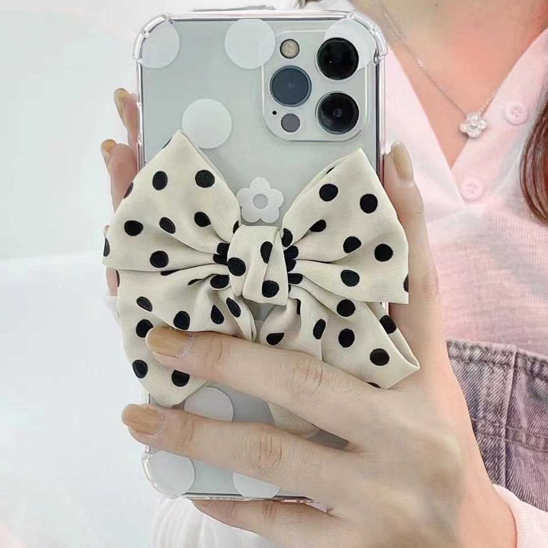 Polka dots Bow Knot Phone Case For iPhone