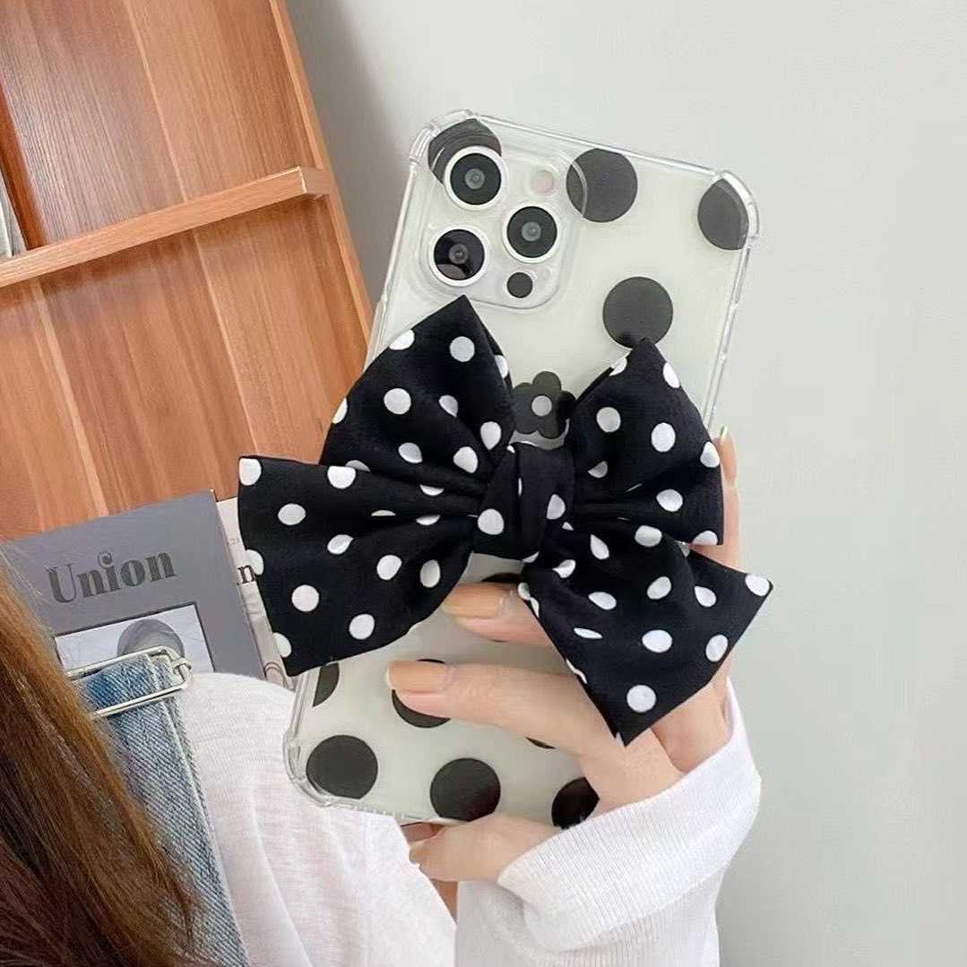 Polka dots Bow Knot Phone Case For iPhone